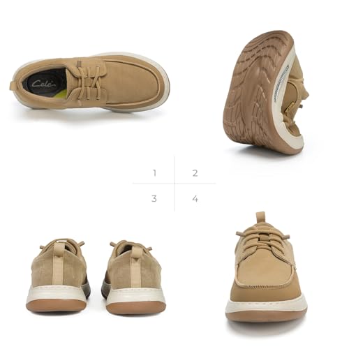 CELE Mens Slip On Casual Dress Shoes Wide Walking Sneakers Orthopedic Boat Loafers with Arch Support Comfortable Lightweight Non Slip3