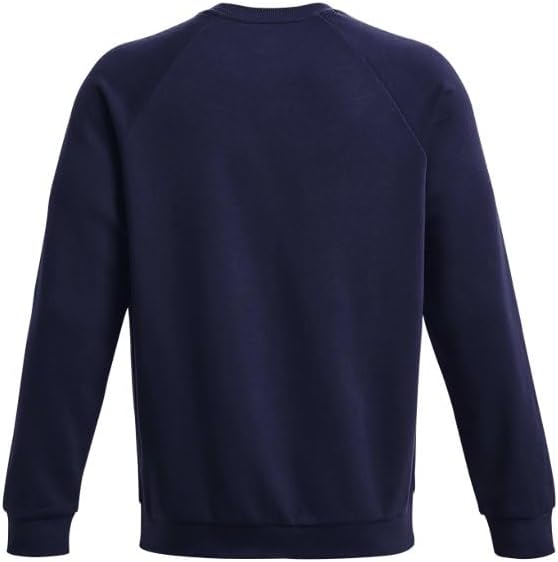 Under Armour Men's Rival Fleece Crew, (410) Midnight Navy / / White, Large Tall - Image 6