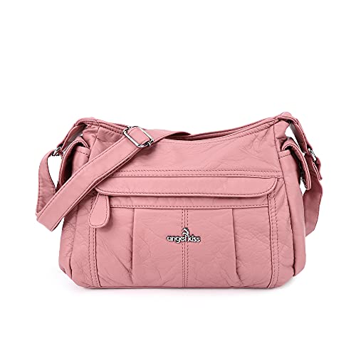Angel Kiss Crossbody Bags for Women, Ladies Shoulder Handbags and Purses Medium Faux Leather Pocketbooks
