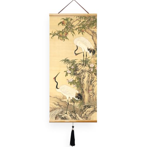 EAPEY Prints Chinese Scroll Hanging Japanese Wall Art Decor Home