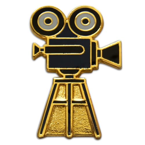 Image of Novel Merk Clapboard & Movie - Show Business Lapel Pin, Hat Pin & Tie Tack Set - with Clutch Back