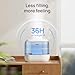 Dreo Humidifiers for Bedroom, 4L Top Fill for Large Room, 36H Runtime, 28 dB Quiet Supersized Cool Mist Air Humidifier for Baby Nursery, Plants, Indoor, Night Light, Easy to Clean & Fill, Blue