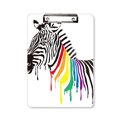 Porte-bloc LGBT Pinto arc-en-ciel A4 rigide pour écrire debout sans table