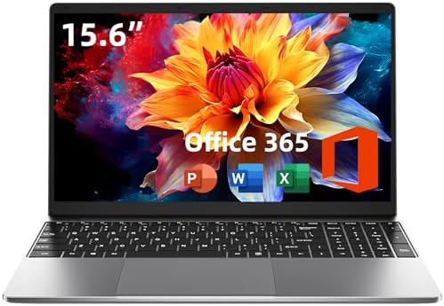 jumper 15.6 Inch Laptop with Office 365, 4GB RAM 128GB Storage Expandable 1TB, 4-Core Processor, HD Display, Windows 11 Laptops Computer, Wi-Fi 5, BT4.2, Type-C, Numpad, for Students and Business.
