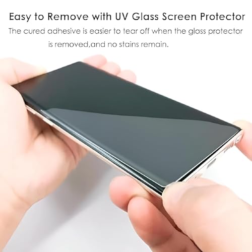 Image of UV Premium Tempered Glass Screen Protector Guard Compatible for Vivo X200 Pro 5G Full Adhesive UV Curved Case Friendly HD Clarity with Easy Installation kit