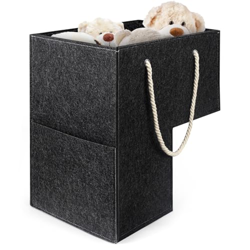 Cesta de almacenamiento con escalones - Organizador de lavandería | Cuerda de algodón de diseño plegable, herramienta de juguete para escaleras, solución de almacenamiento de ropa, organizador para ah