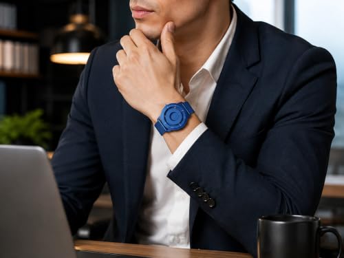 Image of EUTOUR Men's Magnetic Ball Watch | Minimalist Analog Quartz Wrist Watch with Stainless Steel Mesh Strap | 3ATM Water Resistant | Fashion Casual Business Dress Watch for Men