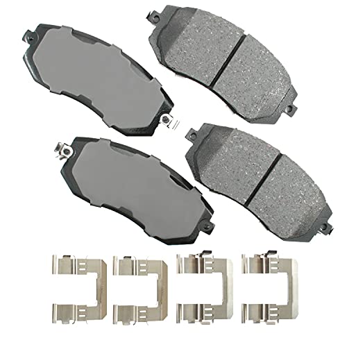Akebono ACT1539 Proact Ultra Premium Ceramic Disc Brake Pad kit , GREY