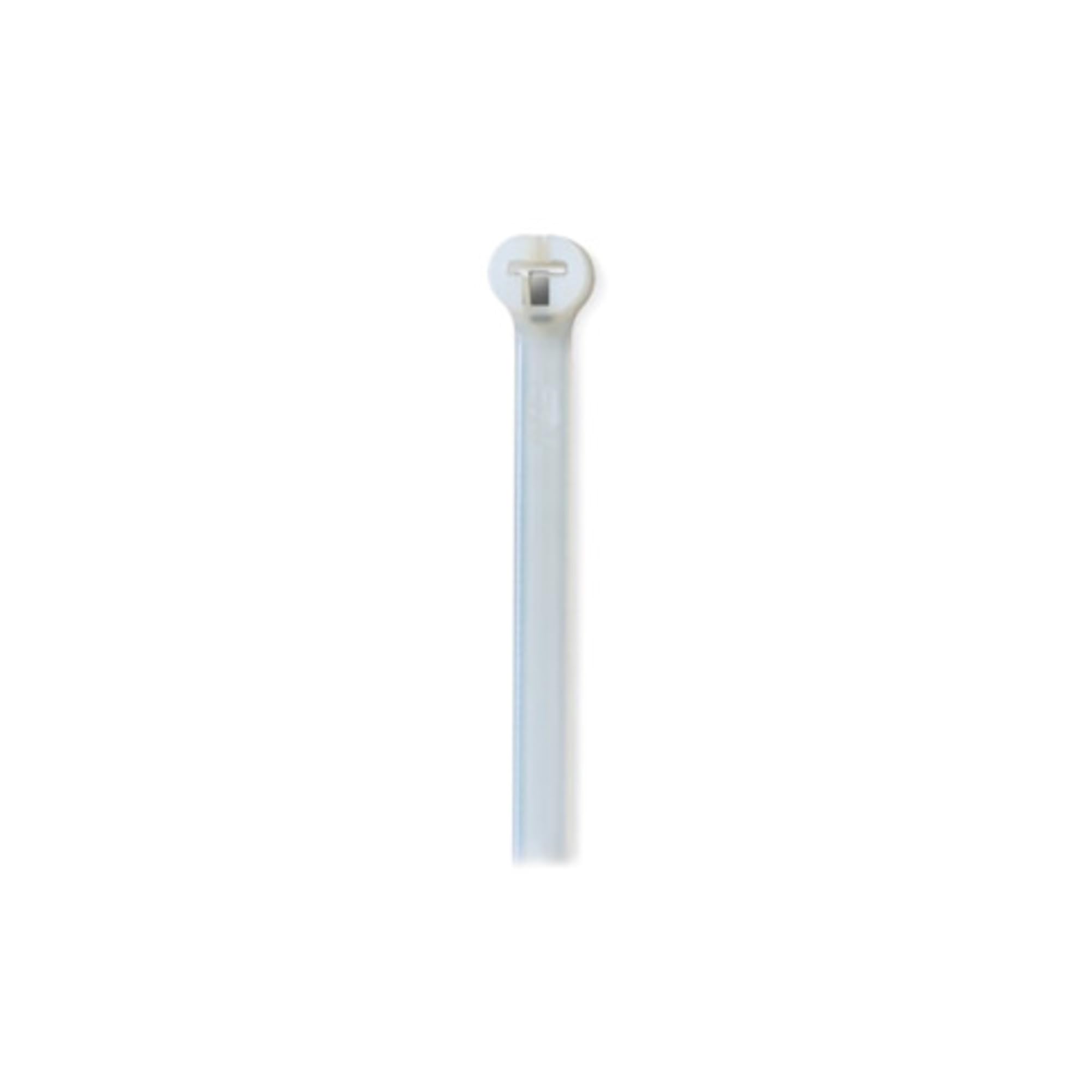 TY23M Cable Tie 18lb 4" Natural Nylon with Stainless Steel Locking Device Bulk Pack, Military Specified (MIL-SPEC MS3367-4-9) 1000 Per Bag
