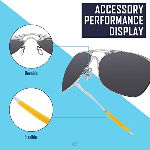 Image of SAUCER Replacement Nose Pieces Pads & Earsocks Temple Sleeve Rubber Kit for Oakley Crosshair New 2012 OO4060 Sunglass