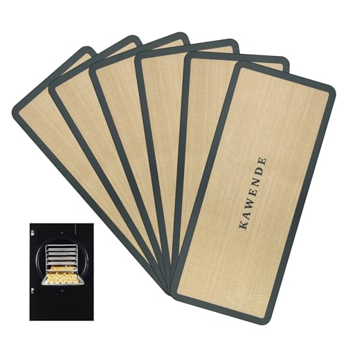 6 PCS Silicone Tray Mats Set for HARVEST RIGHT Freeze Dryer Large Trays - Freeze Dryer Machine Reusable Accessory, 19.75"×8.43", Prevent Food Items From Sticking Freeze Dryer Trays