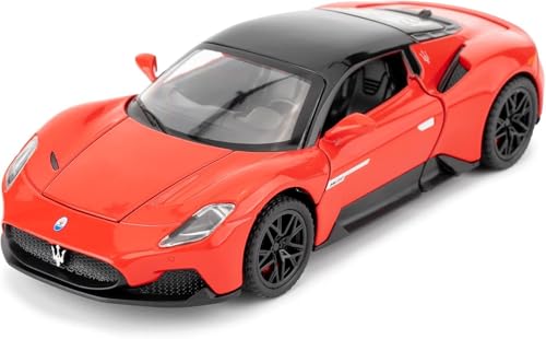 Image of 1:32 Maserati MC20 Alloy Model Car with Pull Back Function Light & Sound Diecast Toy for Kids Collectible Toy Vehicle for Car Enthusiasts Boys and Girls (Red)
