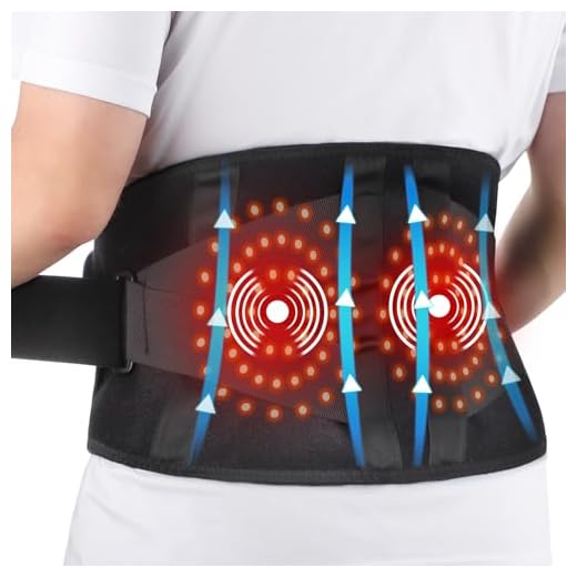 Almohadilla térmica para espalda, masajeador de espalda inalámbrico para calambres menstruales, almohadilla de masaje térmica para espalda baja, cinturón de cintura de apoyo lumbar con 5 niveles de