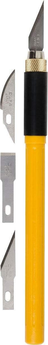 Prym Art Knife with 3 Special Blades,Green