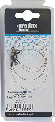 Predax Stahlvorfach 7x7 'Ready to Fish' 30cm - 2 Stahlvorfächer, Durchmesser/Tragkraft:0.28mm / 9kg Tragkraft Cover