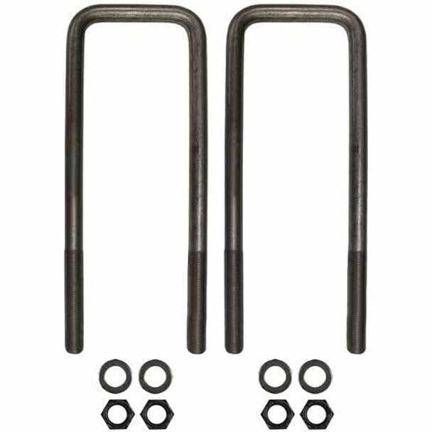 Replacement for Freightliner FLC112 Year 2004 Square U Bolt KIT .75 IN-16 X 4IN X 12.875 INCH Grade 8 by Technical Precision