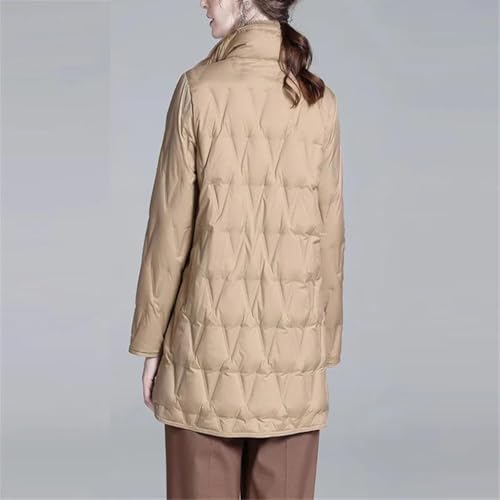 Cozy Orange Puffer Jacket for Women: Your Go-To Lightweight Down Coat for Every Adventure - Image 3