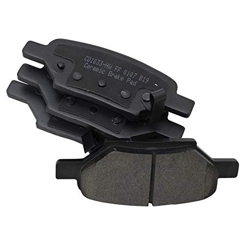 Image of TRQ Rear Brake Pad & Rotor Kit Ceramic Compatible with 2005-2008 Chevrolet Cobalt 2008-2010 HHR 2007-2009 Pontiac G5 2004-2007 Saturn Ion