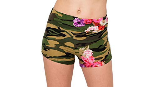 Short de yoga camouflage vert S Always Way pour le studio - 2