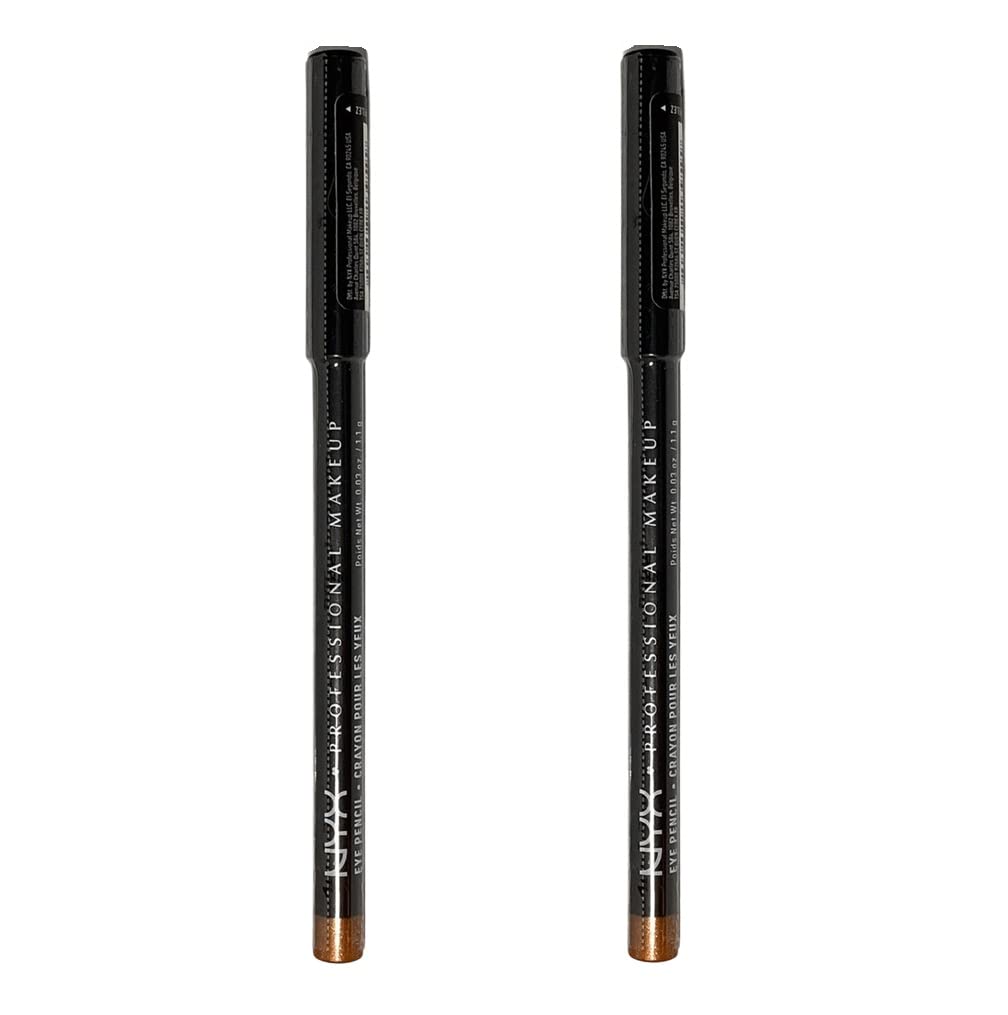 Pack of 2 NYX Slim Eye Pencil, Gold Shimmer SPE933