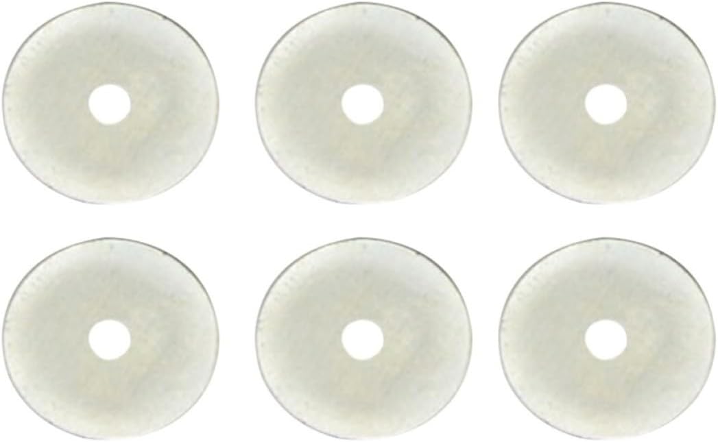 6pcs 28mm Rotary Cutter Replacement Blades for Leather and Plastic