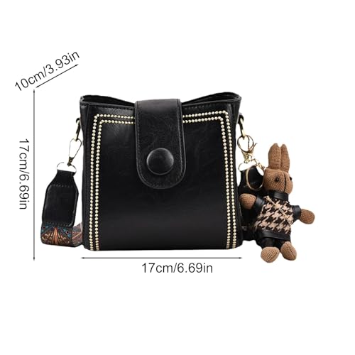 Sac à main vintage polyvalent à sangle ajustable pour femme - 2
