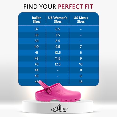 CALZURO Lights - Lightweight Work Clogs - Non Slip Work Shoes for Men and Women - Slip Resistant Kitchen Shoes, Garden and Nursing Clogs -3