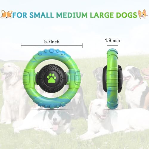 wodifer Dog Toys for Aggressive Chewers Large Medium Breed, Indestructible Squeaky Dog Chew Toys, Tough Nylon Rubber Interactive Dog Toys to Keep Them Busy by wodifer - Image 6