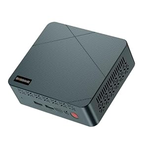 BOSGAME E2 Mini PC Ryzen 5 3550H Processor(4C/8T, Up to 3.7 Ghz) 16GB RAM 512GB NVMe SSD Mini Desktop Computers, Type-C, Dual HDMI 2.0, RJ45 LAN, Wi-Fi5/BT 5.0, for Business and Office