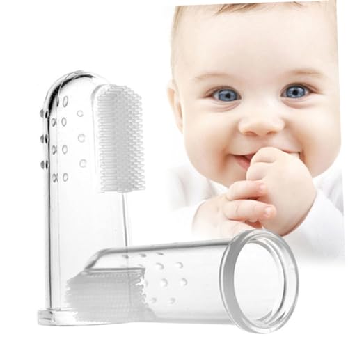 SOPOTUTU 2 pezzi Spazzolino Denti Ragazzo Ragazza Massaggiatore Gengive Morbido per Pulizia e Massaggio