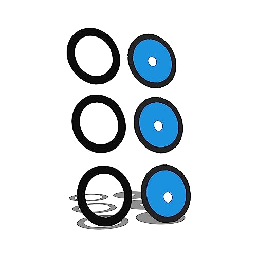 IS-TECK Kompatibel mit Samsung Galaxy S23 SM-911 & 23 Plus SM-916 Ersatz Kamera Glas Linse inkl. Kleber Set