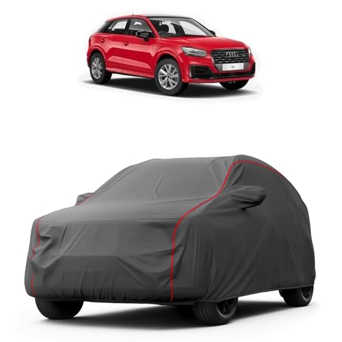 Image of Heavy-Duty Car Cover for Compatible with Audi Q2 (2020 to 2025 All Models) Deluxe Car Protection Cover - Waterproof & UV-Resistant All-Season Exterior Protection