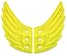 Shwings Shoe Accessories: Neon Yellow Wings