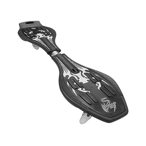 Glitter Wheel Caster Board for and Adults Vitality Skateboard Plaything with Illuminating Wheels Black