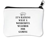 100% polyester. Wonderful Weather Gaming Stormy Cloud Styled Reißverschluss-Geldbörse Brieftasche Geldbörse