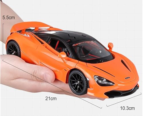 Image of Magicwand 1:24 Scale Die-Cast McLLaren 720S【Large】【Convertible】【Random Color】 with 4 Openable Doors Working Steering,Lights & Music【Pack of 1】