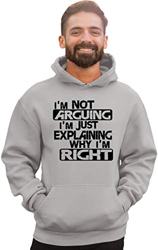 Go All Out Medium Oxford Mens I'm Not Arguing I'm Just Explaining Why I'm Right Sweatshirt Hoodie #TOP15