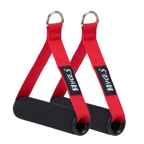 Hykes Heavyduty Exercise Handles Cable Machine Attachments Hand Grip Cable Multipurpose Pulldown Machine Attachment Gym Equipment Accessories for LAT...