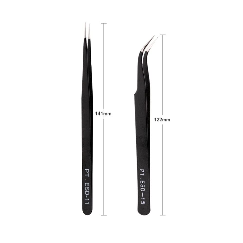 Präzisions-Pinzetten-Set, Edelstahl, Augenbrauen-Pinzette, Wimpernverlängerung, Werkzeug, Make-up-Set