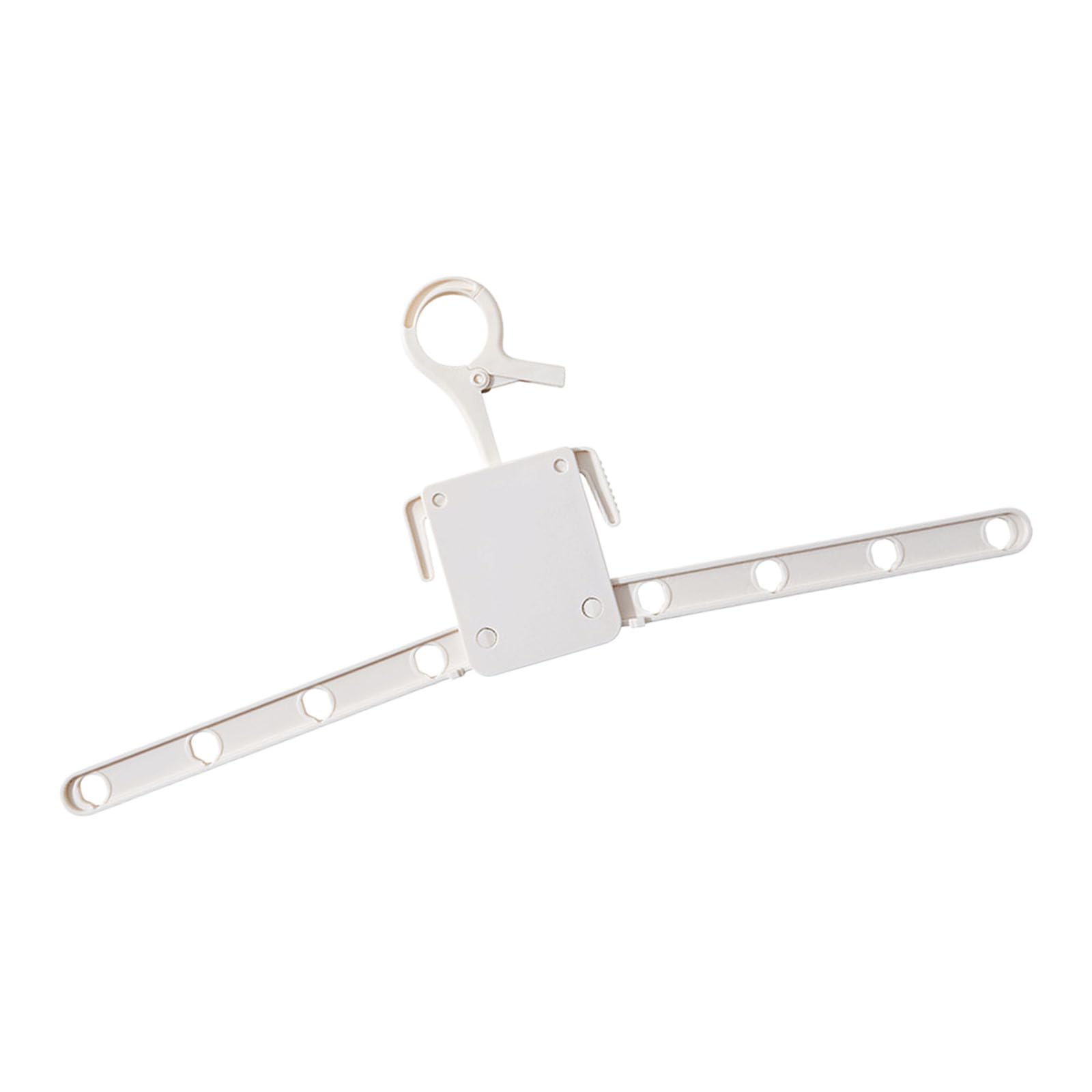 Mekalero Clothing Organiser Folding Laundry Hanger Foldable Garment Rack with 8 Hooks for Bathroom Balcony and Backpacking Business Trip Essential Hanger