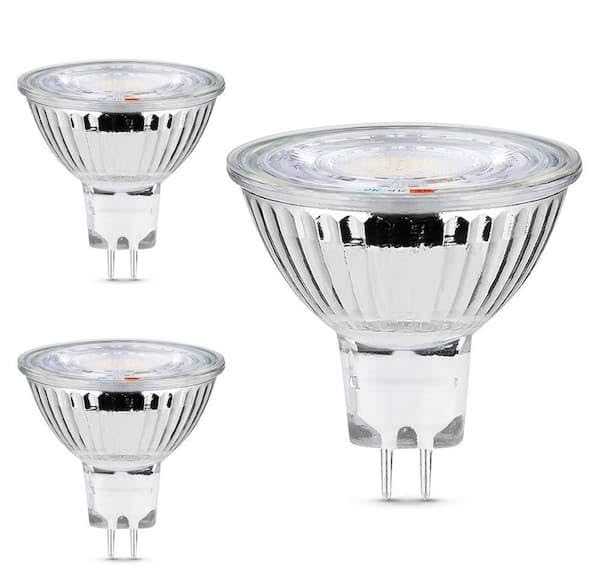 Feit Electric 50-Watt Equivalent MR16 GU5.3 Bi-Pin Dim 12V Track Light LED Flood Light Bulb, 3000K/4000K/5000K Tunable White (3-Pack) BPEXN/3CCTCA/3