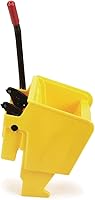 Vista 3 de Rubbermaid Escurridor comercial de reemplazo de prensa lateral para cubos de trapeado WaveBrake 2.0, amarillo