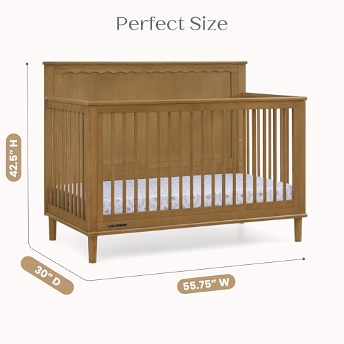 Image of Delta Children Penelope 6-in-1 Convertible Crib - Greenguard Gold Certified, Acorn