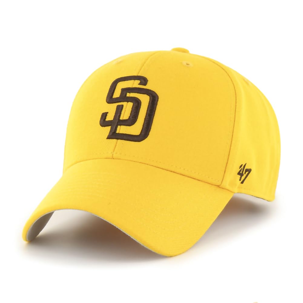 47 MLB Alternate MVP Adjustable Hat, Adult One Size Fits All - San Diego Padres Yellow Gold