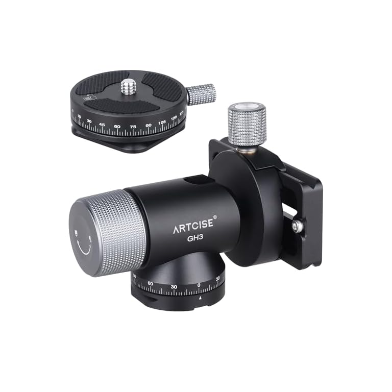 Productafbeelding van Gimbal Monopod CNC zijzadel met cardankop, volledig metaal voor telelens, max 10 kg belasting voor vergelijking en koopadvies