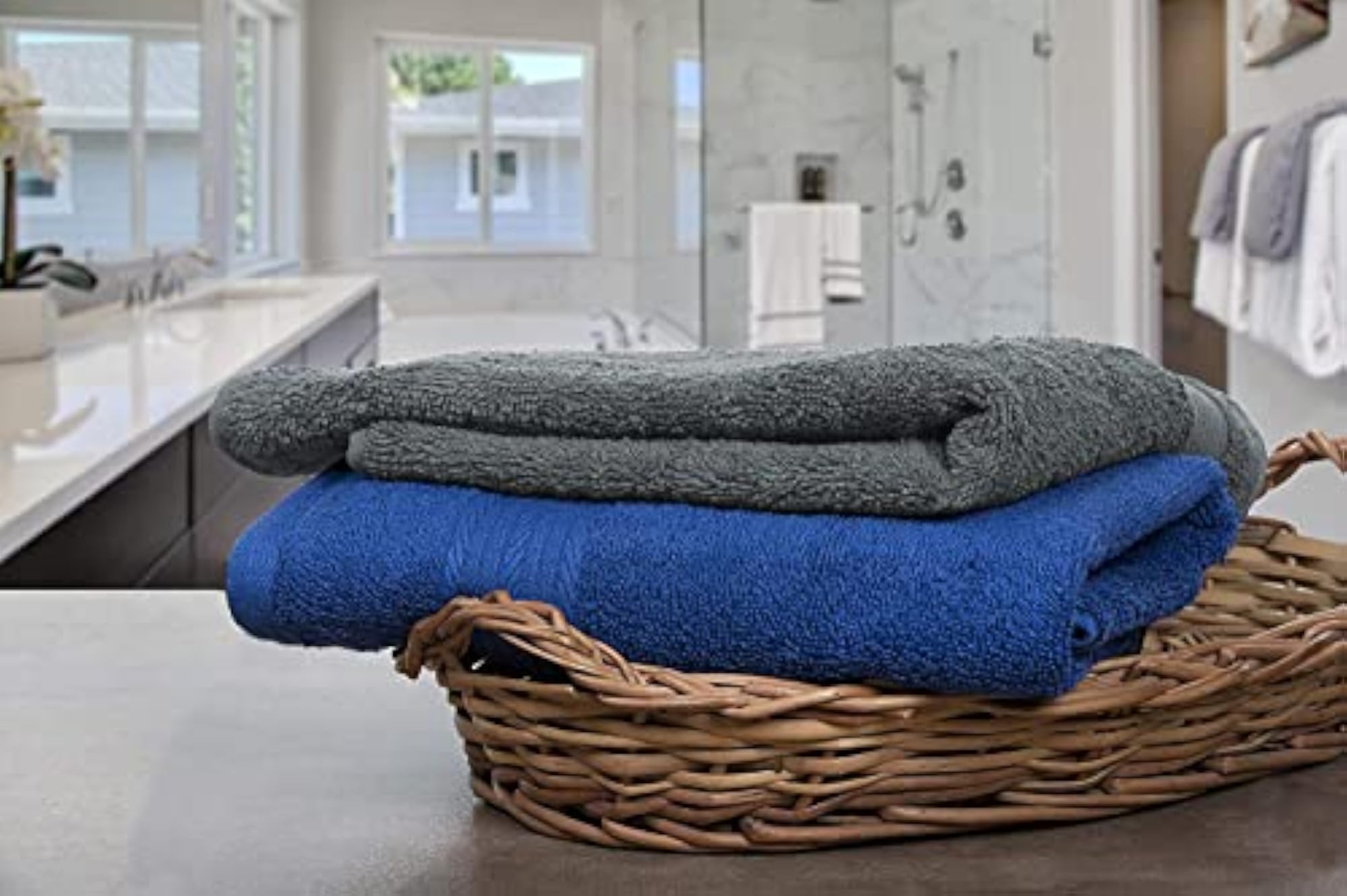 Ultra Soft 4 Piece Bath Towel Set, 100% Cotton
