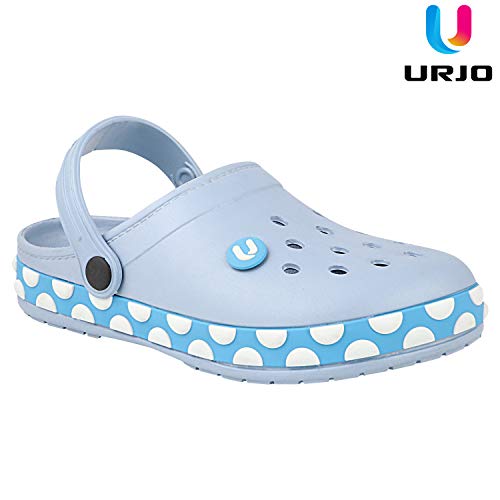 Image of URJO GEMS Kid's Clogs /Sandals with Adjustable Back Strap Ultra Soft & Flexibility Anti Skid Comfortable Waterproof Daily Mules Clogs /Sandals Boy's & Girl's