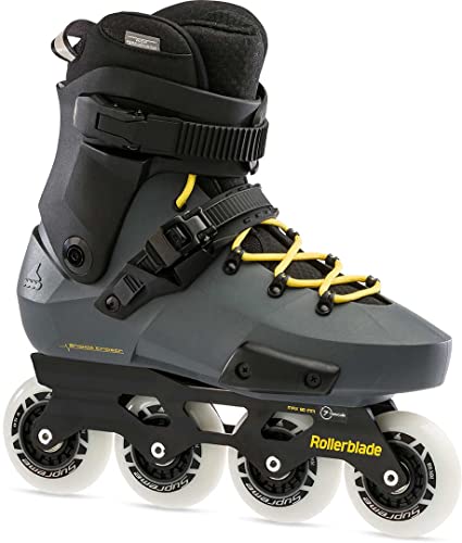 Rollerblade Men's Twister Edge Inline Skates, Anthracite/Yellow, 265