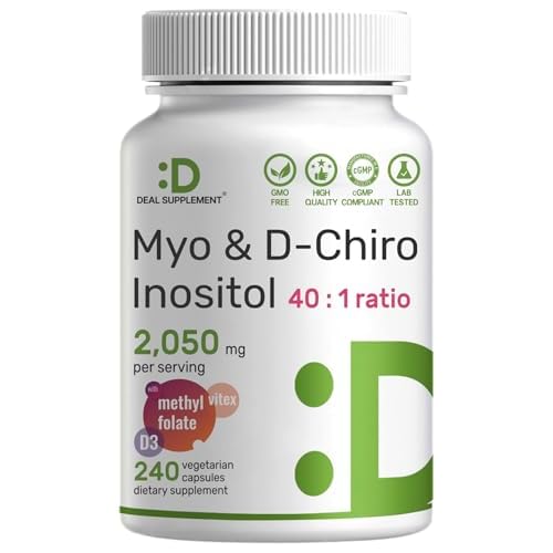 Myo-Inositol & D-Chiro Inositol for Women | 40:1 2050mg