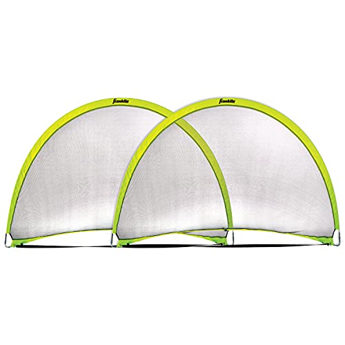 Franklin Sports Pop-Up Dome Shaped Goals-6' x 4' (2 Pack), Yellow, Large (2 Goals) - image 1